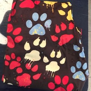 Paw Print Leggings OS